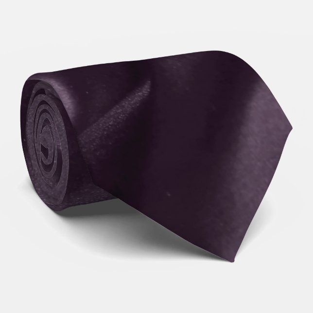 Man's Tie Crushed Sateen Print in Purple (Rolled)