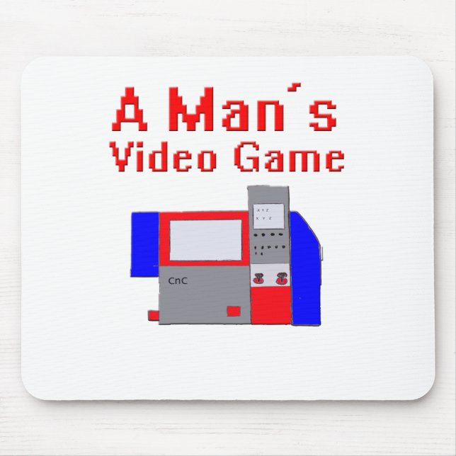 Man's Video Game Mouse Pad (Front)