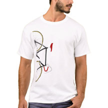 Mans Vintage Road Bike T Shirt On Your Bike.
