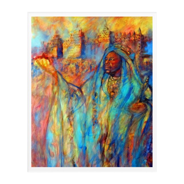 MANSA MUSA - KING OF MALI 14TH CENTURY ACRYLIC PRINT (Front)