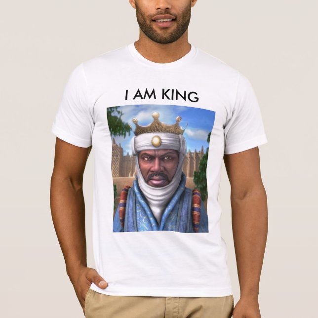 mansamusas, I AM KING T-Shirt (Front)