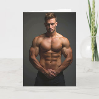 Manscape Greetings Card