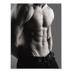 Manscape in Gray Hot Guy Poster