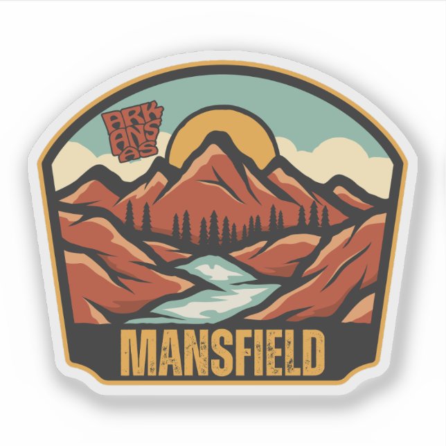 Mansfield, Arkansas  Sticker (Front)