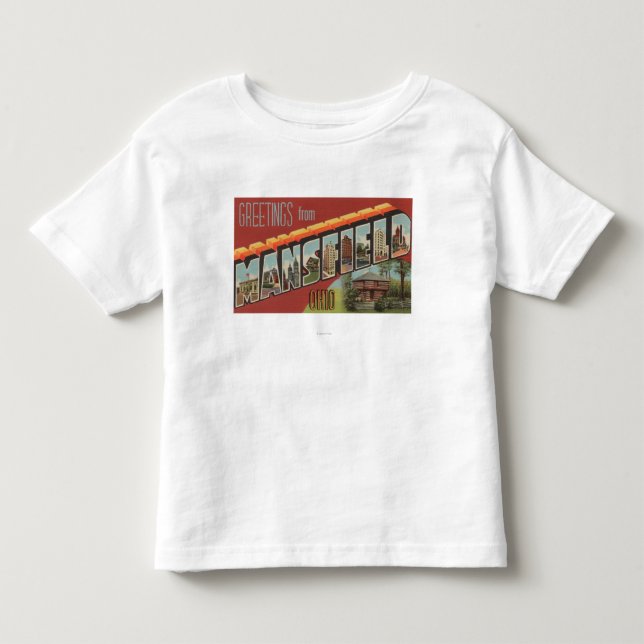 Mansfield, Ohio - Large Letter Scenes Toddler T-shirt (Front)
