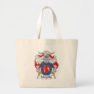 Mansilla Family Crest Large Tote Bag