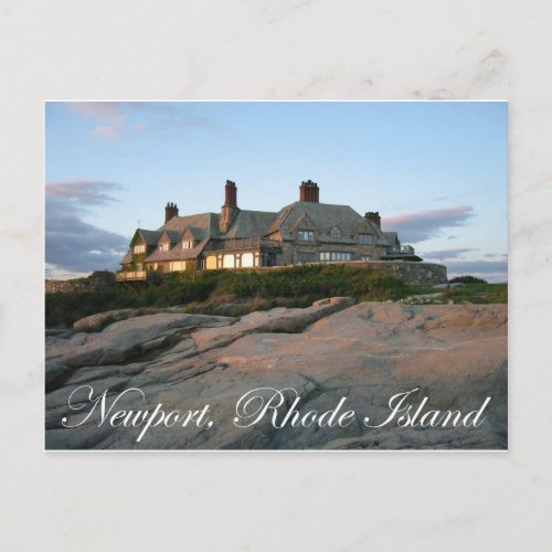 Mansion in Newport Postcard