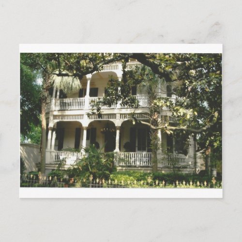 mansion in texas port arkansas postcard