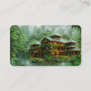 Mansion of the Tropical Rainforest Bookmark Business Card