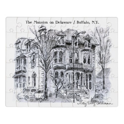 Mansion on Delaware Buffalo NY Architecture Jigsaw Puzzle