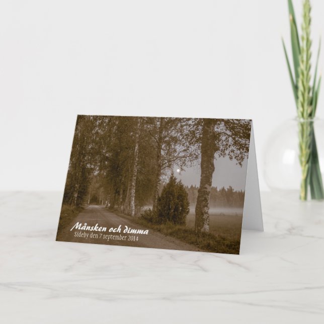 Månsken och dimma CC0546 Sideby Greeting Card (Front)