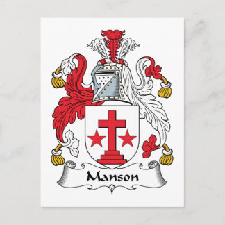 Manson Family Crest Postcard