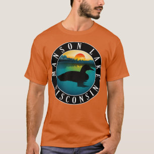 Manson Lake Wisconsin Loon T-Shirt