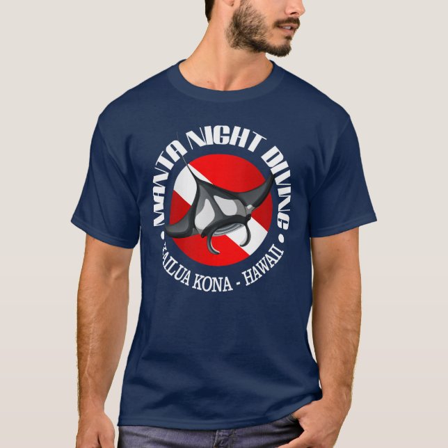 Manta Night Diving (Kailua Kona) T-Shirt (Front)