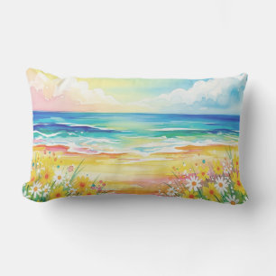 Manta playa de mi vida lumbar pillow