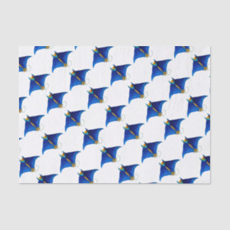 manta ray art tissue paper