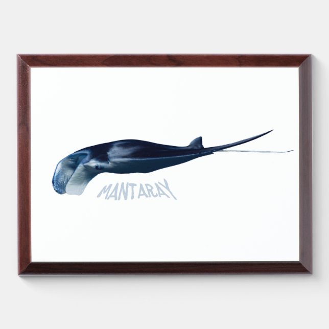 Manta Ray Award Plaque (Horizontal)