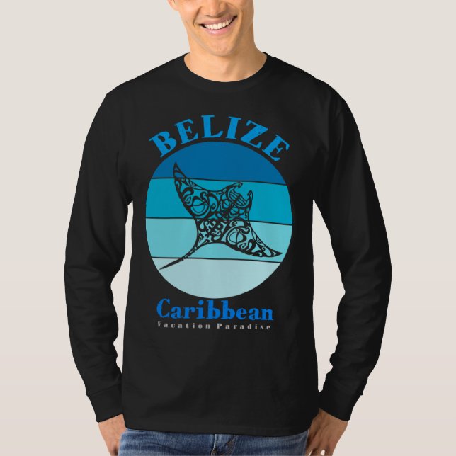 Manta Ray Belize Ocean T-Shirt (Front)