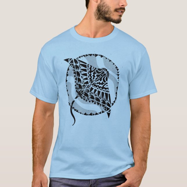 Manta Ray Cool Deep Sea T-Shirt (Front)