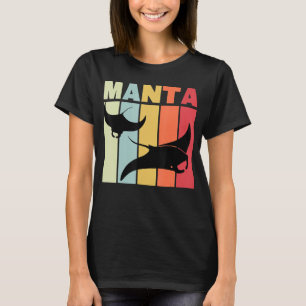 Manta Ray Devil Ray Stingray Diver Sea Creature T-Shirt