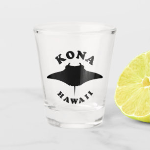 Manta Ray Diving in Kona, Hawaii Shot Glass