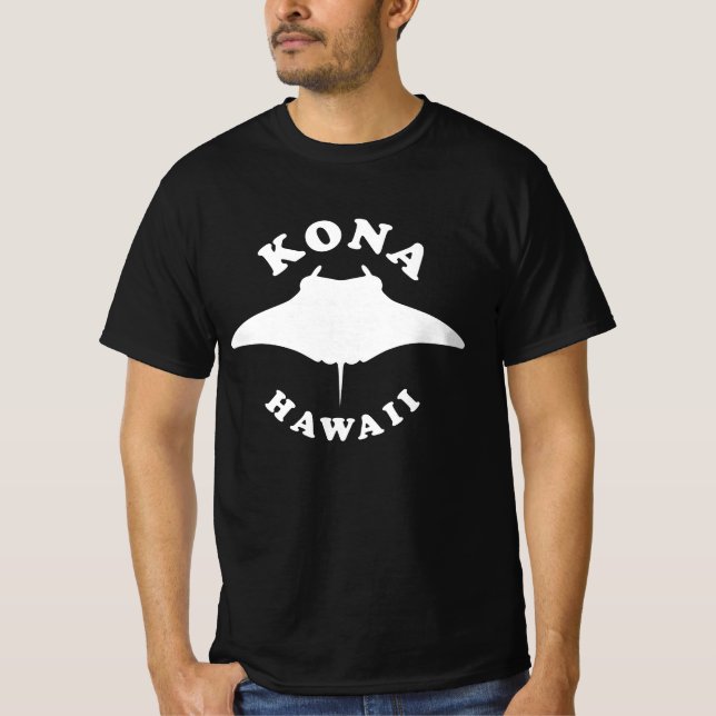 Manta Ray Diving in Kona, Hawaii T-Shirt (Front)