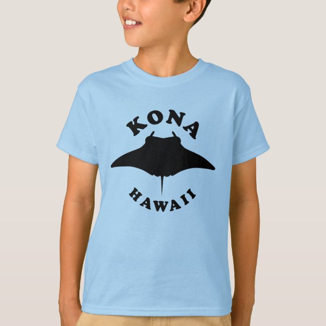 Manta Ray Diving in Kona, Hawaii T-Shirt (Front)