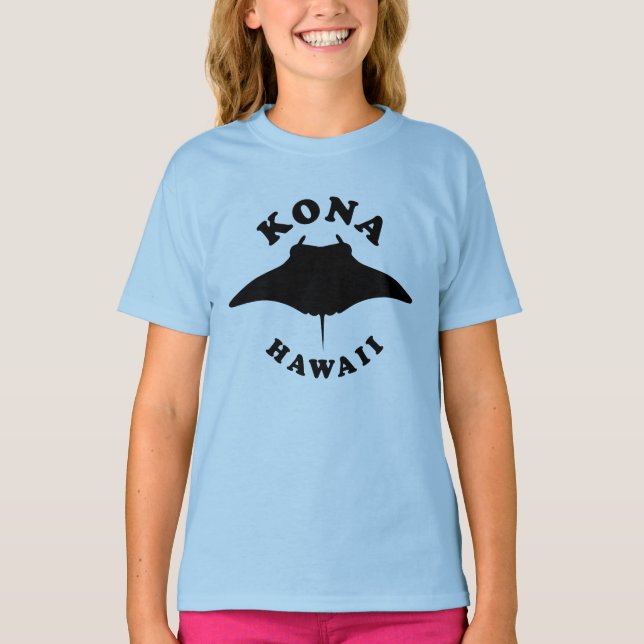 Manta Ray Diving in Kona, Hawaii T-Shirt (Front)
