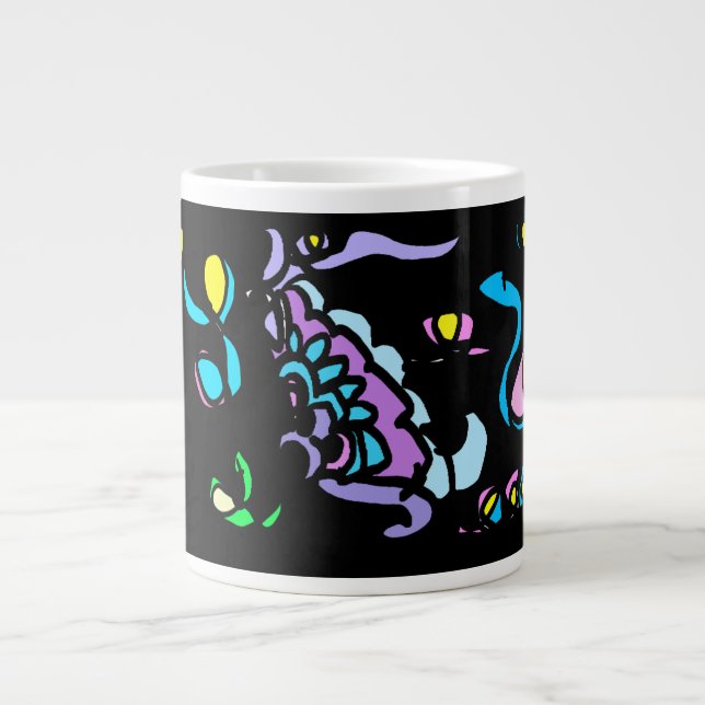 manta ray giant coffee mug (Front)