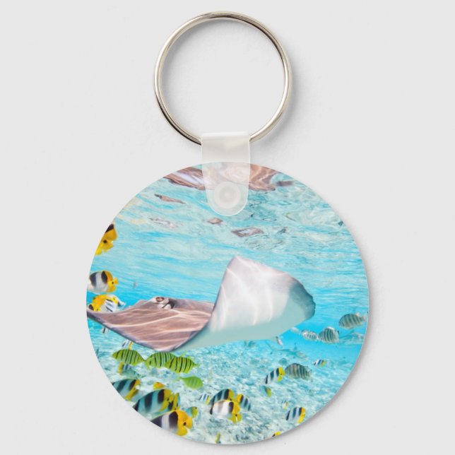 Manta Ray Keychain (Front)