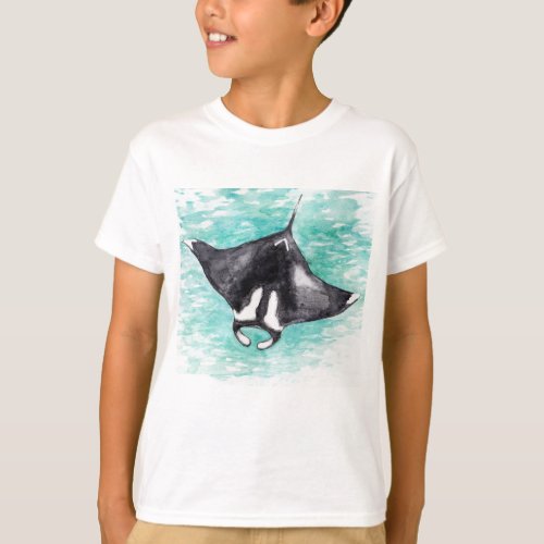 Manta Ray Kids T_shirt