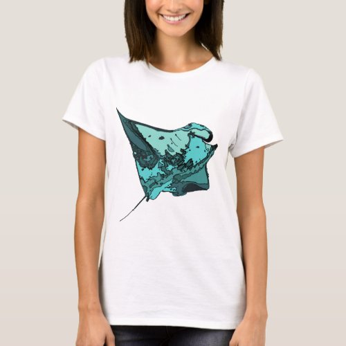 Manta Ray Manta birostris T_Shirt