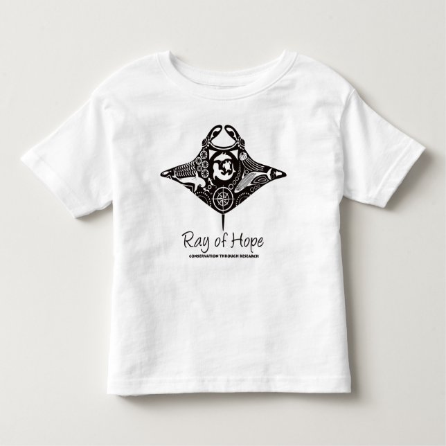 Manta Ray of Hope MMF Toddler T-shirt Black Print (Front)