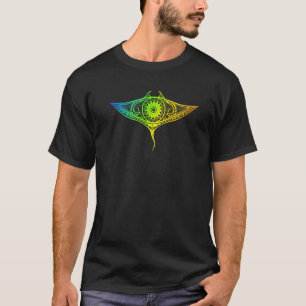 Manta Ray Polynesian Art Maori Hawaii Tropical Sti T-Shirt