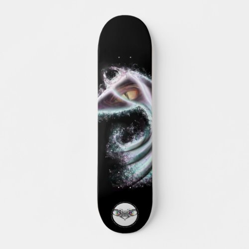 Manta ray sea life animal painting skateboard