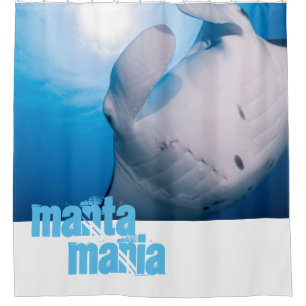 Manta ray shower curtain