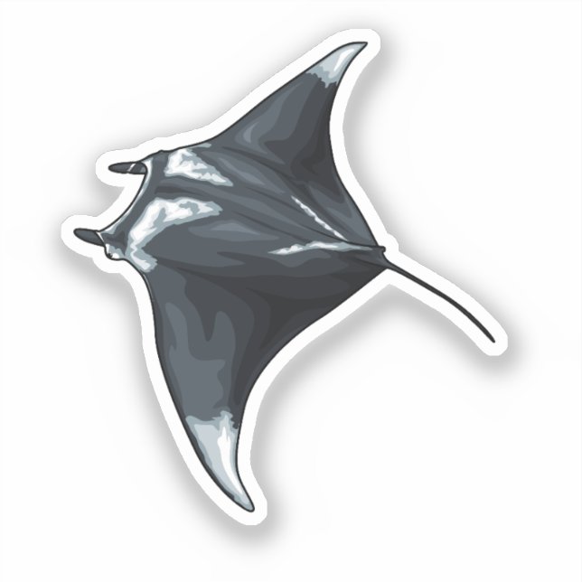Manta ray sticker (Front)