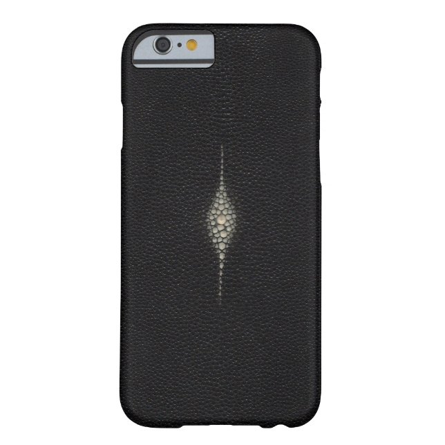 MANTA RAY STING RAY TEXTURED BLACK iPhone 6 case (Back)