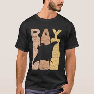 Manta Ray Vintage Stingray Retro Oceanology T-Shirt