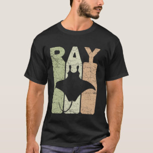 Manta Ray Vintage Stingray Retro Oceanology T-Shirt