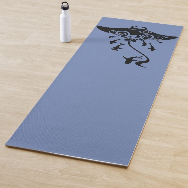 manta ray with sharks yoga mat (In Situ)