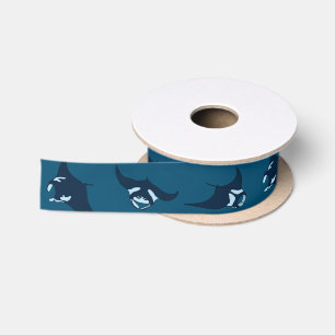 Manta Rays Satin Ribbon