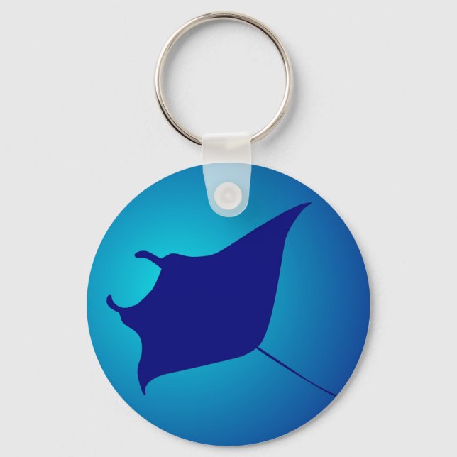Manta Rochen ray Keychain (Front)