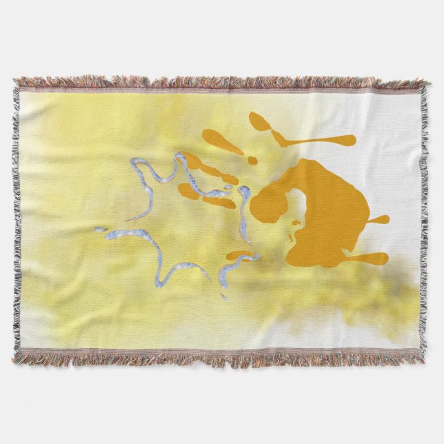 Manta un’atmosfera accogliente e serena throw blanket (Front)