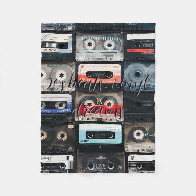 Manta vinlo 90s fleece blanket (Front)