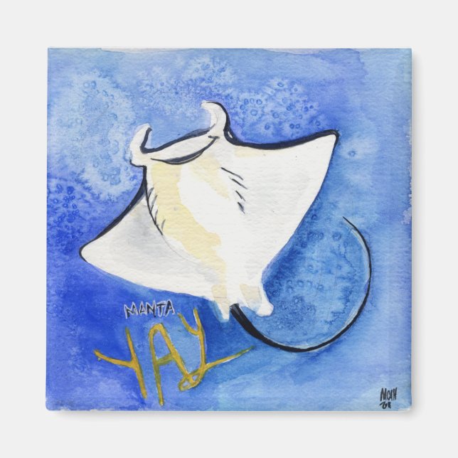 Manta Yay! Magnet (Front)