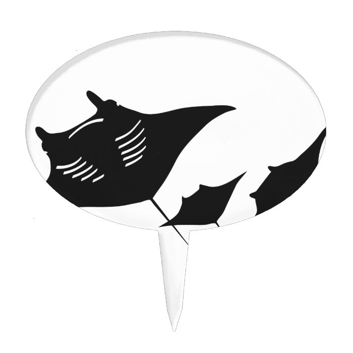 mantarochen manta ray scuba diving dip divers cake picks