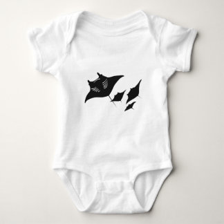Mantarochen Manta ray Scuba diving diving Baby Bodysuit