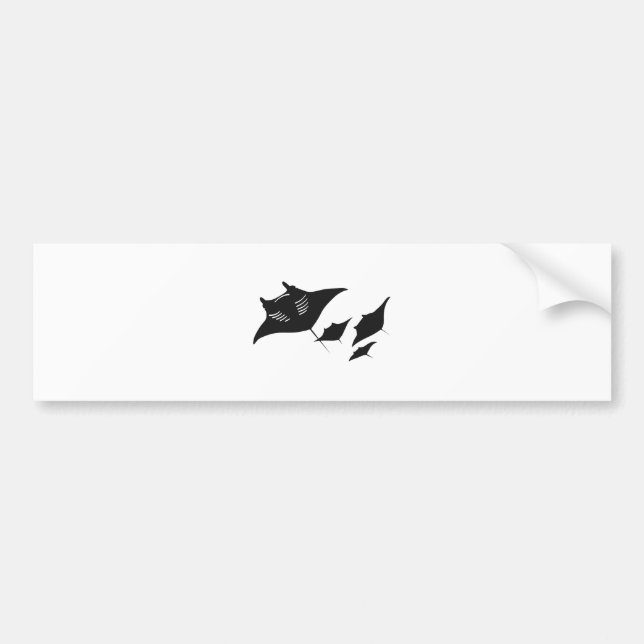 Mantarochen Manta ray Scuba diving diving Bumper Sticker (Front)