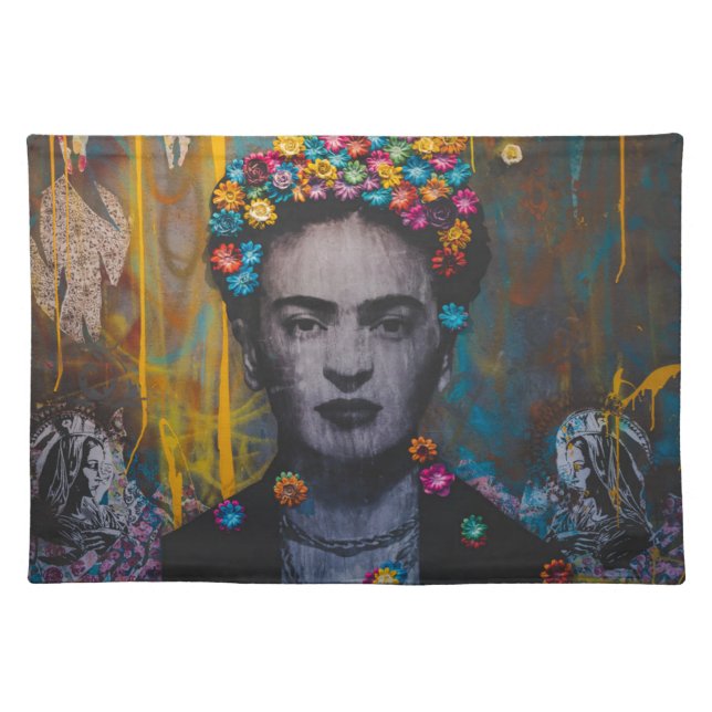 MANTEL INDIVIDUAL DE MESA FRIDA KAHLO CLOTH PLACEMAT (Front)